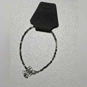 New black tourmaline 1mm faceted bracelet!